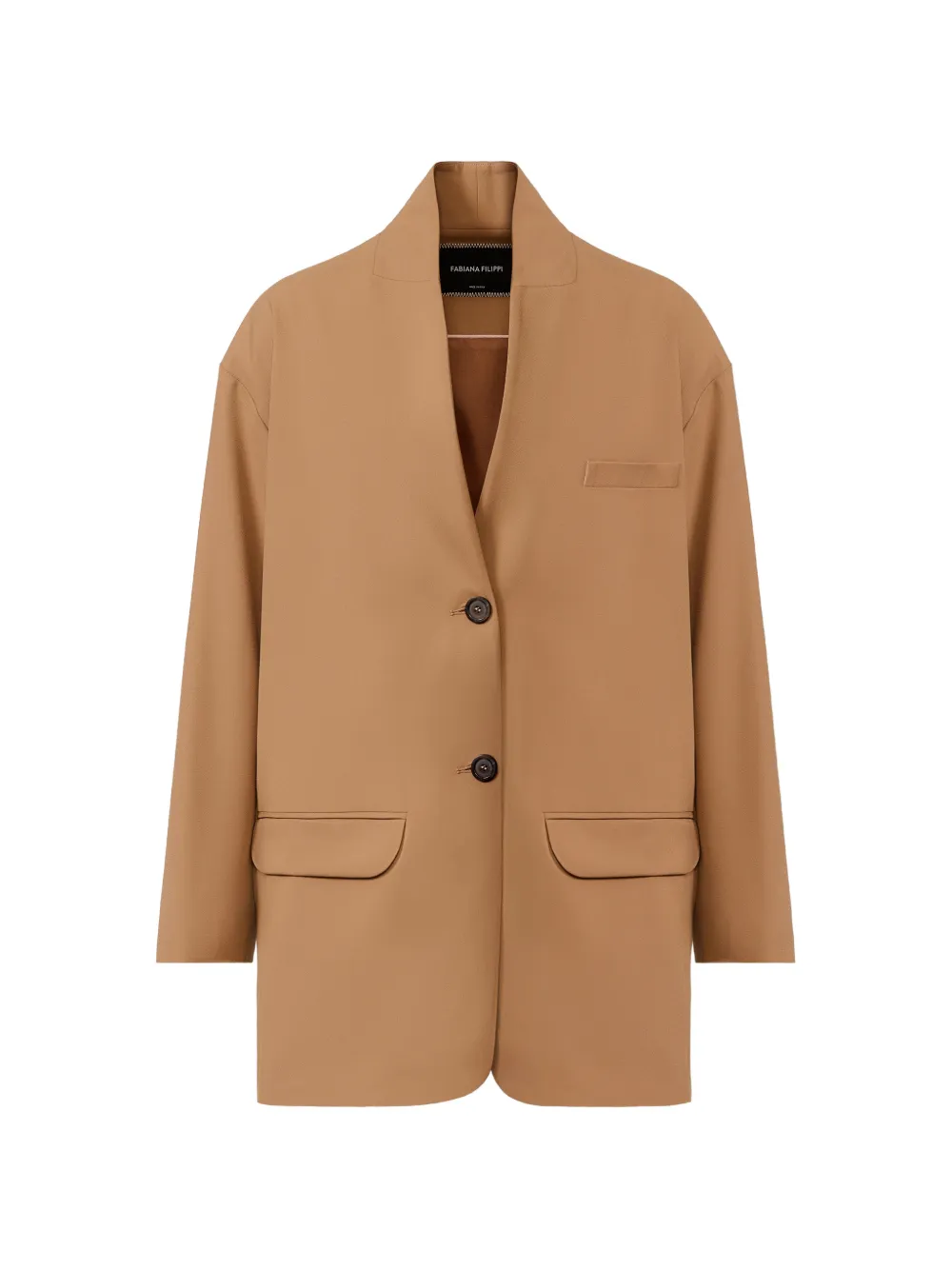 

Блейзер на пуговицах Fabiana Filippi, коричневый