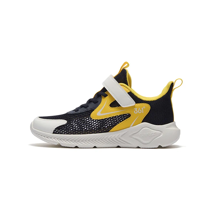 Детские кроссовки для бега 361°KIDS, Dark Stone Blue/Golden Orange/Feather White