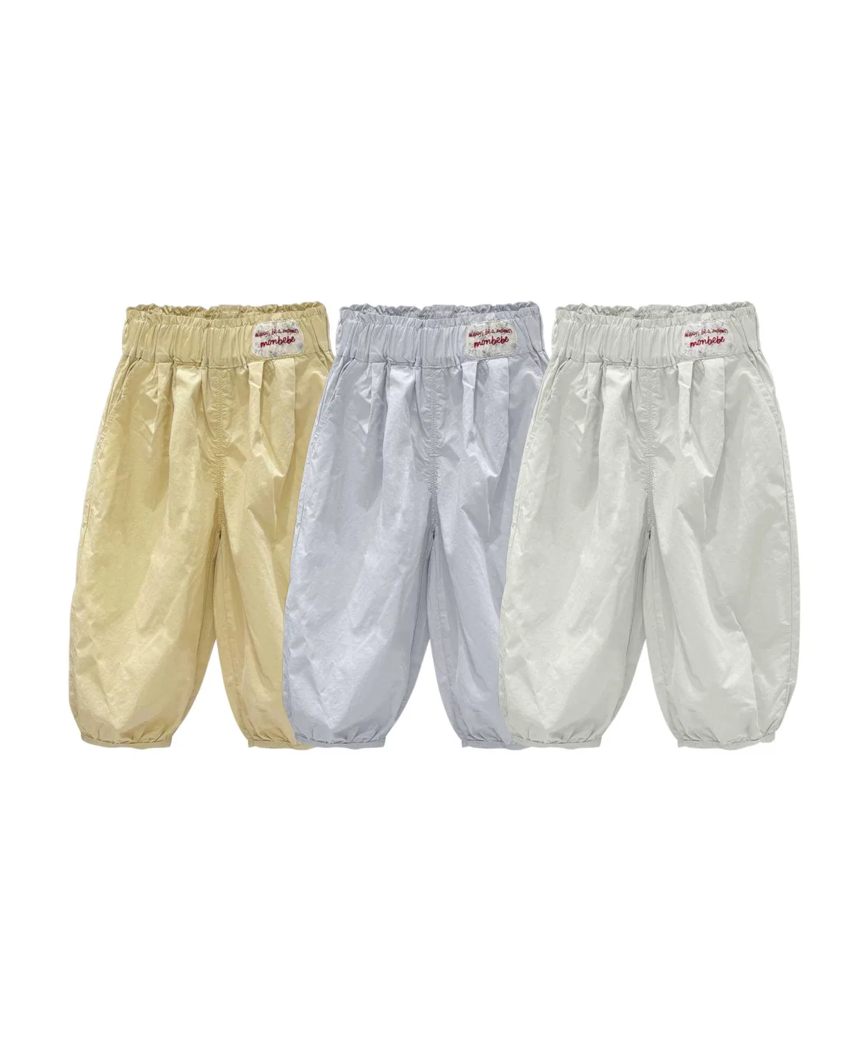 Детские брюки-баллоны Aimoha-KIDS из хлопка, желтые — фото 2