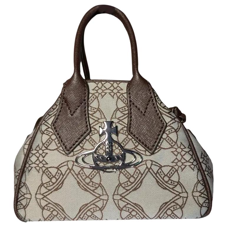 

Vivienne Westwood Кожаная мини-сумка через плечо коричневого цвета для женщин Crossbody Bag