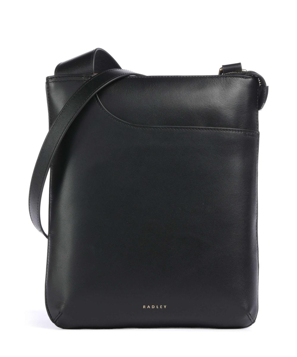 

Карманы сумка через плечо из мелкозернистой коровьей кожи Radley London, черный
