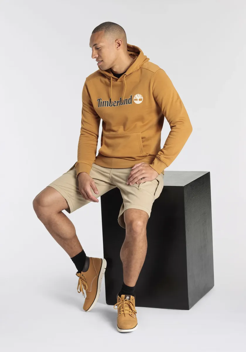 

Толстовка Timberland с капюшоном "KENNEBEC RIVER Linear Logo Hoodie", цвет Wheat Boot