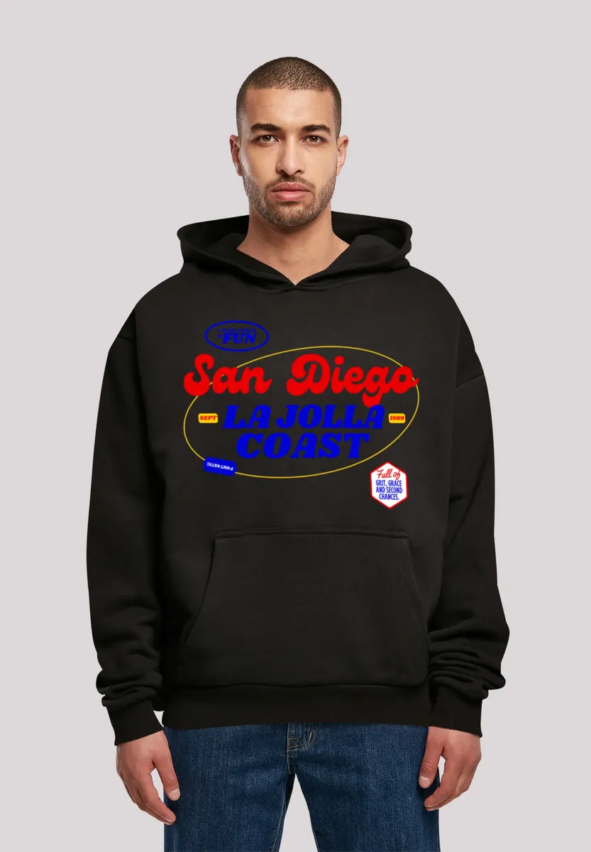 

Толстовка F4NT4STIC "San Diego OVERSIZE HOODIE", принт, черный