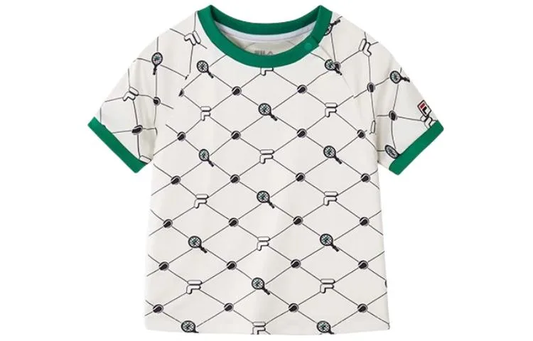 Футболка с принтом для детей 3-7 лет FILA KIDS, All Over Print — фото 3