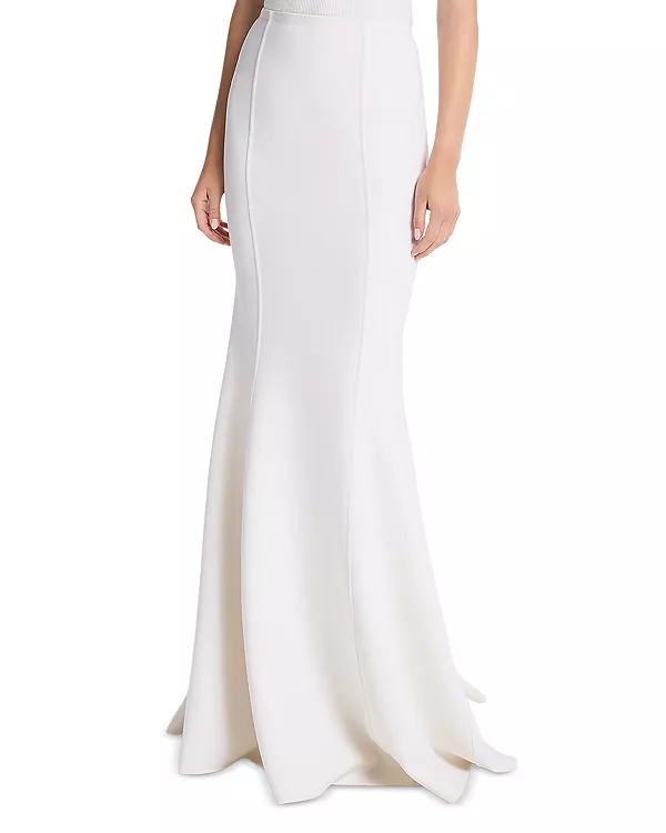 

Двусторонняя эластичная юбка с подолом «рыбий хвост» Michael Kors Collection, белый