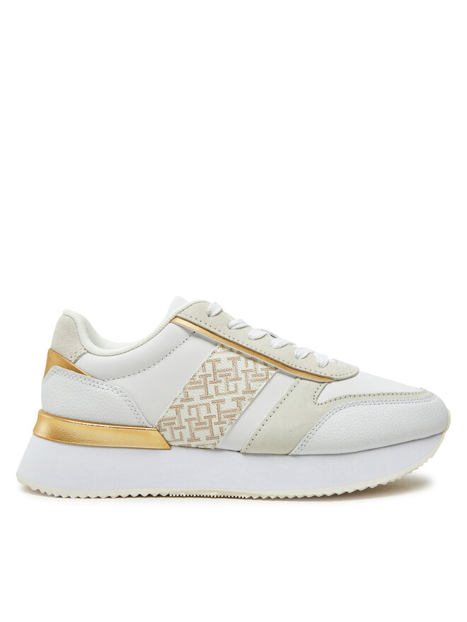 Кроссовки Tommy Hilfiger Lux Monogram Runner FW0FW08387, белый