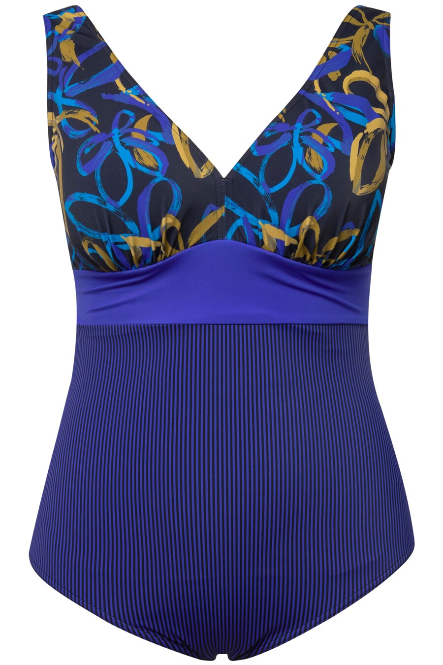 

Купальник без косточек Ulla Popken, цвет mottled blue