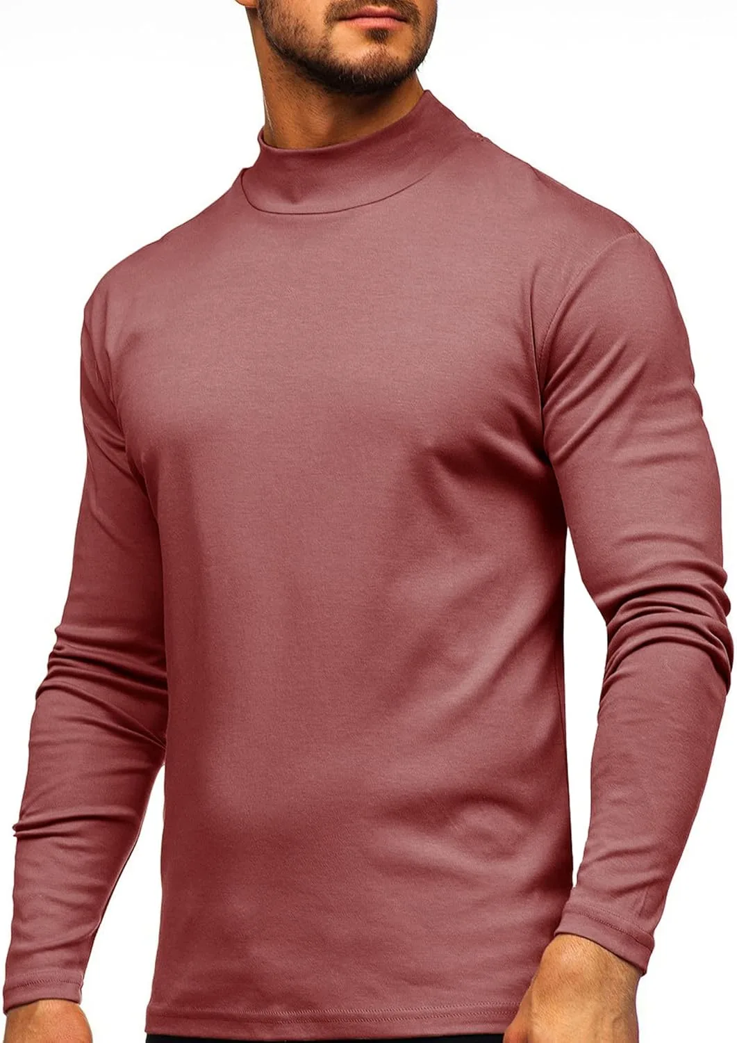 

Мужская водолазка с длинным или коротким рукавом slim fit cloudmall