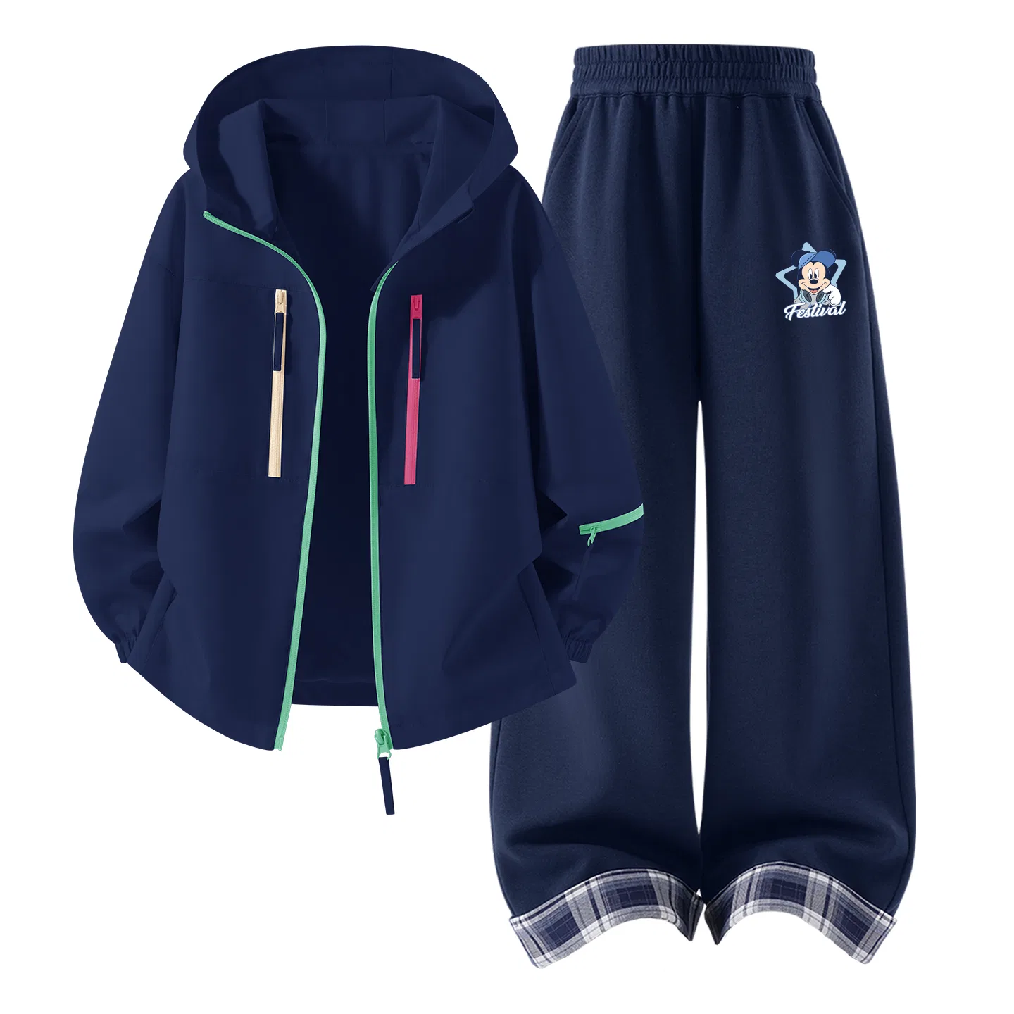 Детский комплект спортивной одежды с капюшоном Diyaqi, Disney, Navy Blue
