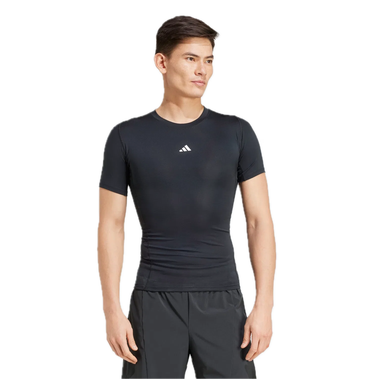 Мужская компрессионная футболка TECHFIT Adidas, черный — фото 2