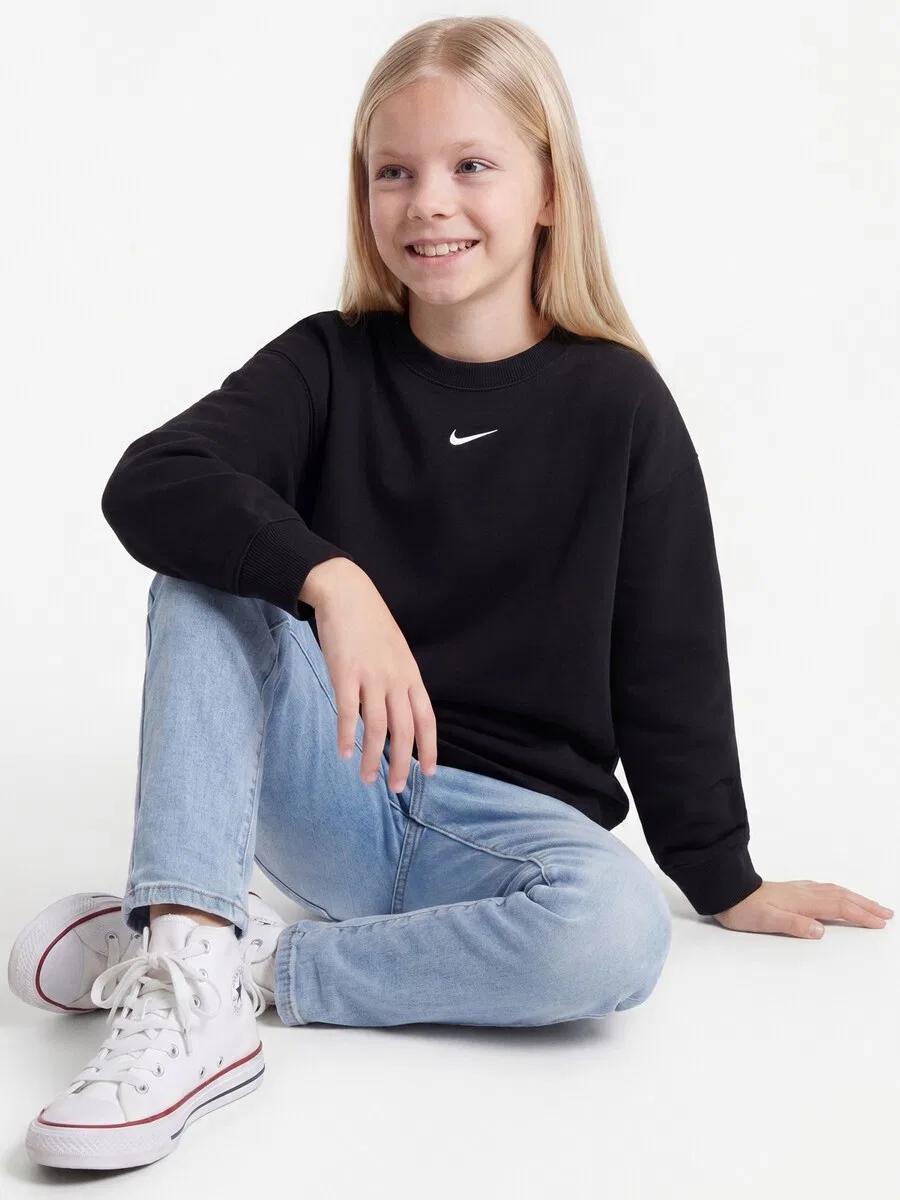 Толстовка Nike Sportswear 'STUDIO' черного цвета — фото 4