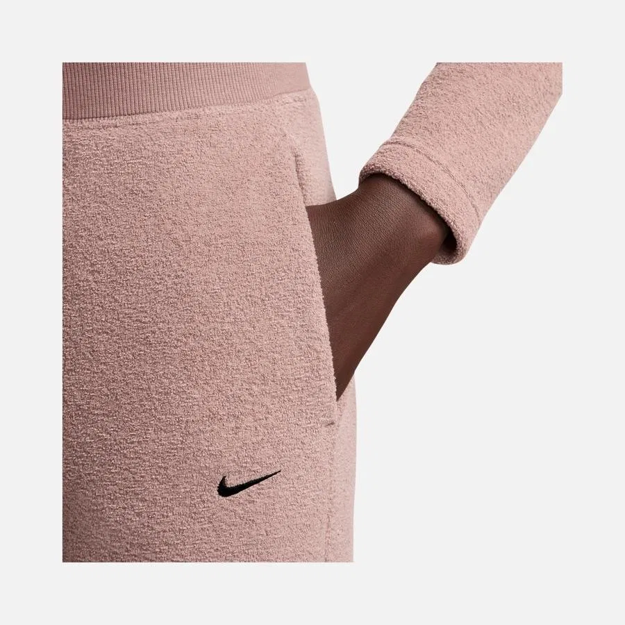 Женские спортивные штаны с широкими штанинами Nike Sportswear Phoenix Plush, Коричневый — фото 4