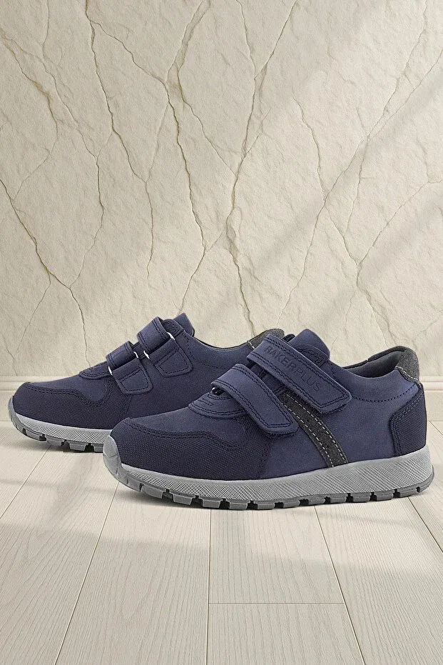 Детские спортивные туфли для мальчиков на шнуровке Rakerplus, Navy Blue