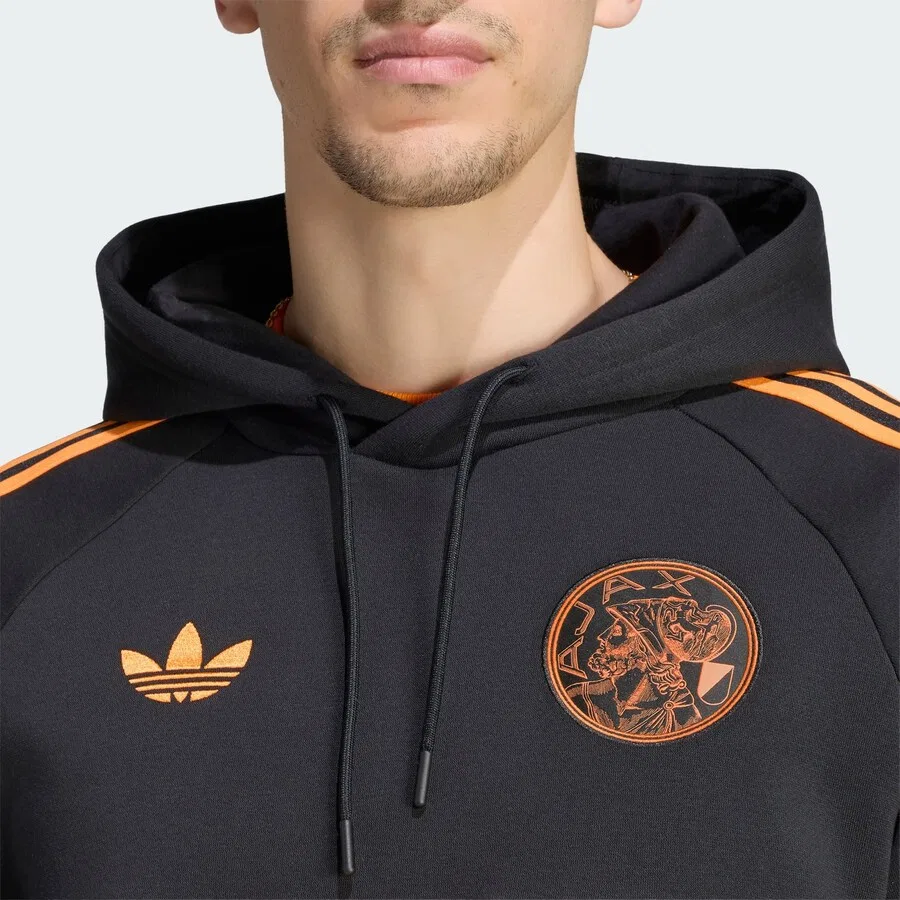 Спортивная толстовка ADIDAS PERFORMANCE 'Ajax Amsterdam' черного цвета — фото 3