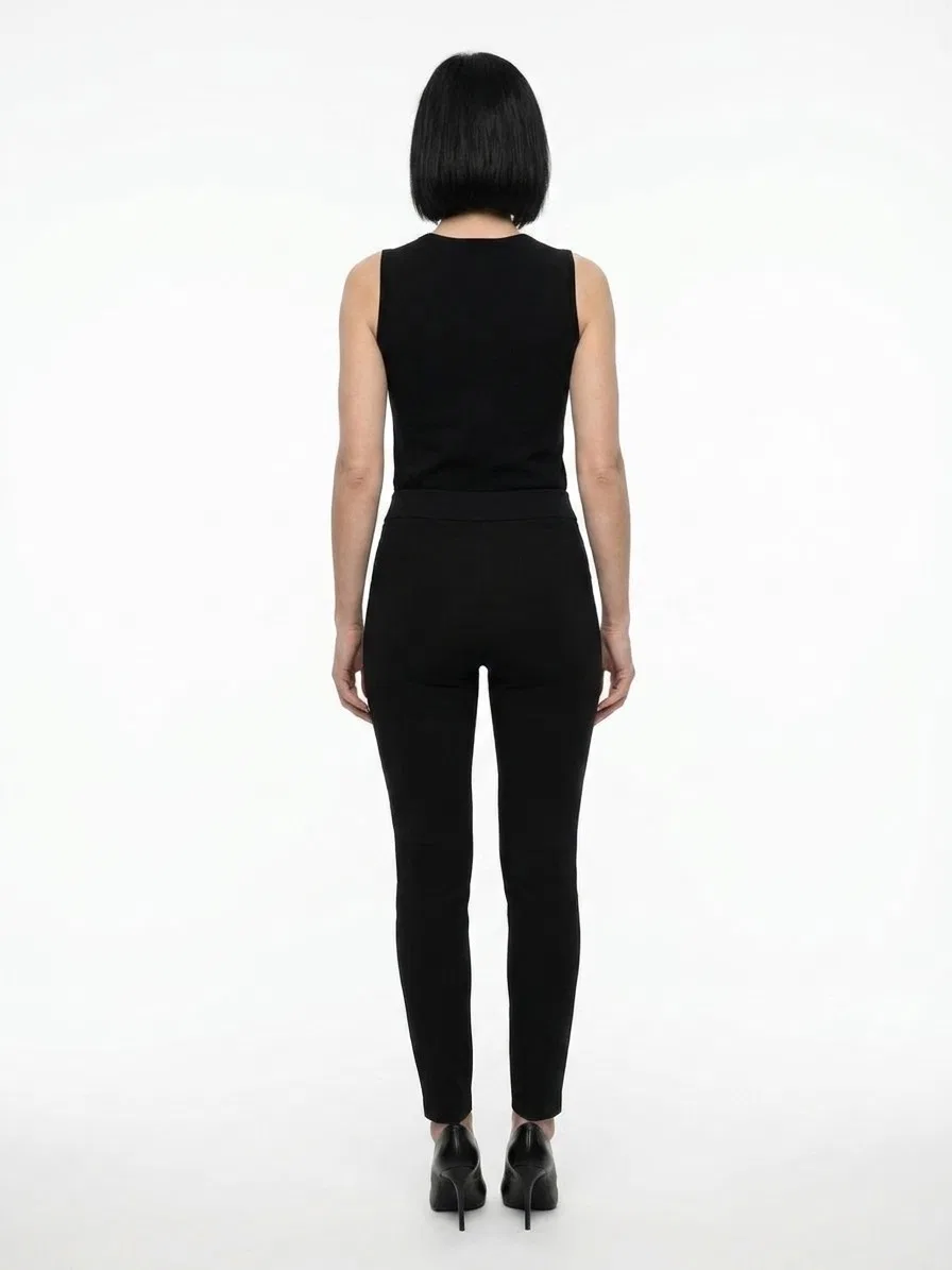 Женские узкие брюки из ацетата Black Acetate Skinny Pants Dolce & Gabbana, черный — фото 2