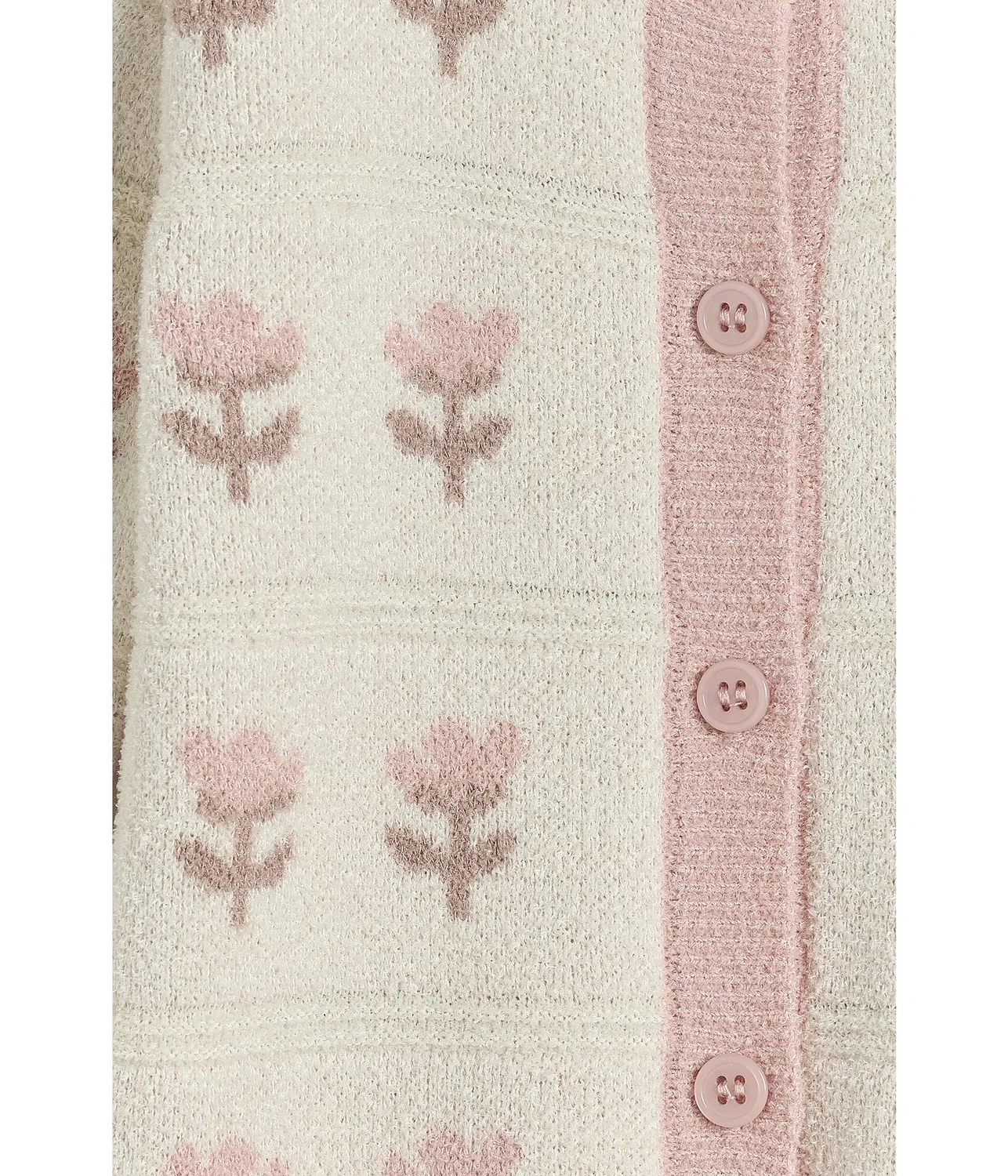 Детский кардиган Cozychic Ultra Lite Wildflower Barefoot Dreams Kids, Cream Multi — фото 3