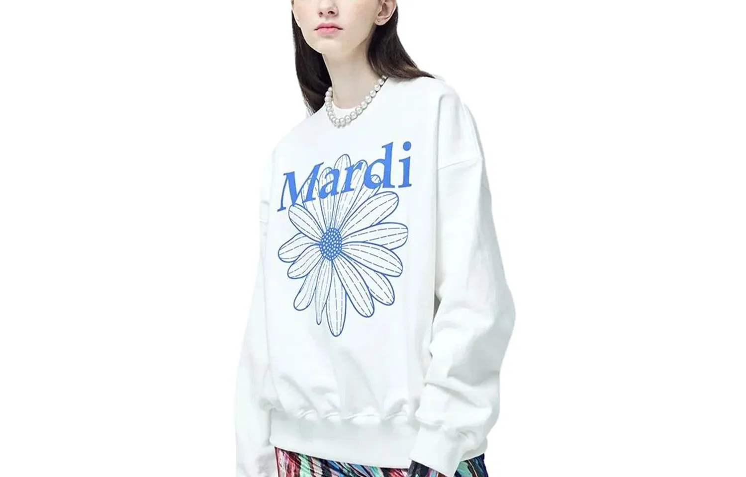 Детская толстовка с длинным рукавом MARDI MERCREDI, White