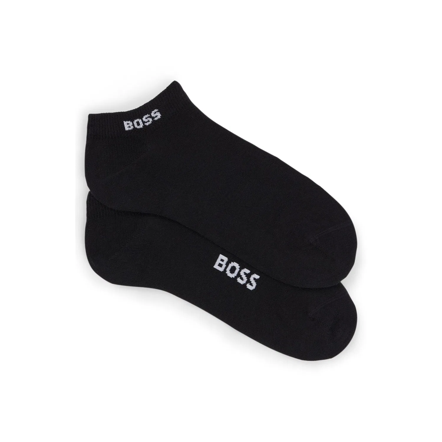 Женские короткие носки-кроссовки с логотипом BOSS, Black