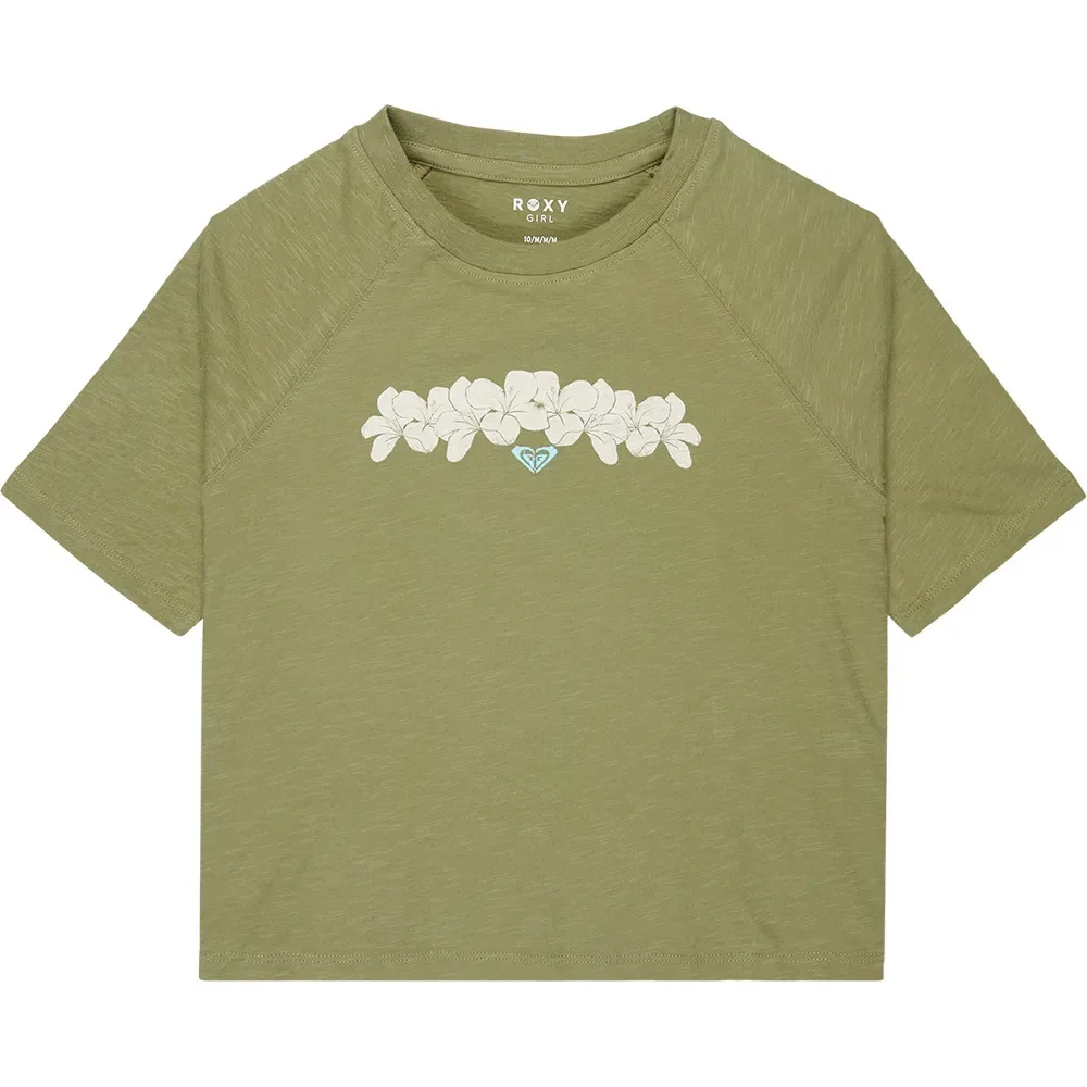 Детская футболка для девочек с коротким рукавом Sea Field Roxy, Green