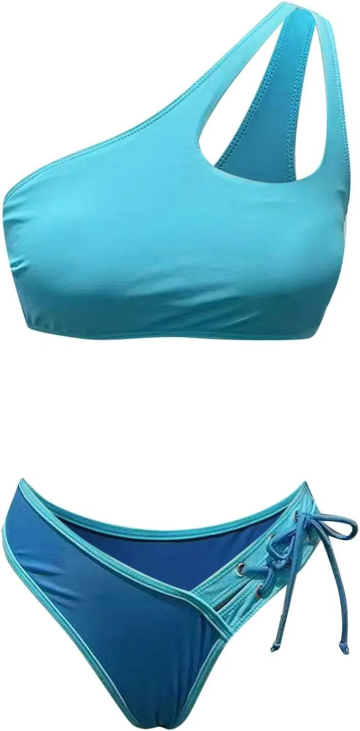 Женский бикини-комплект с эффектом push-up Generic, Sky Blue — фото 4