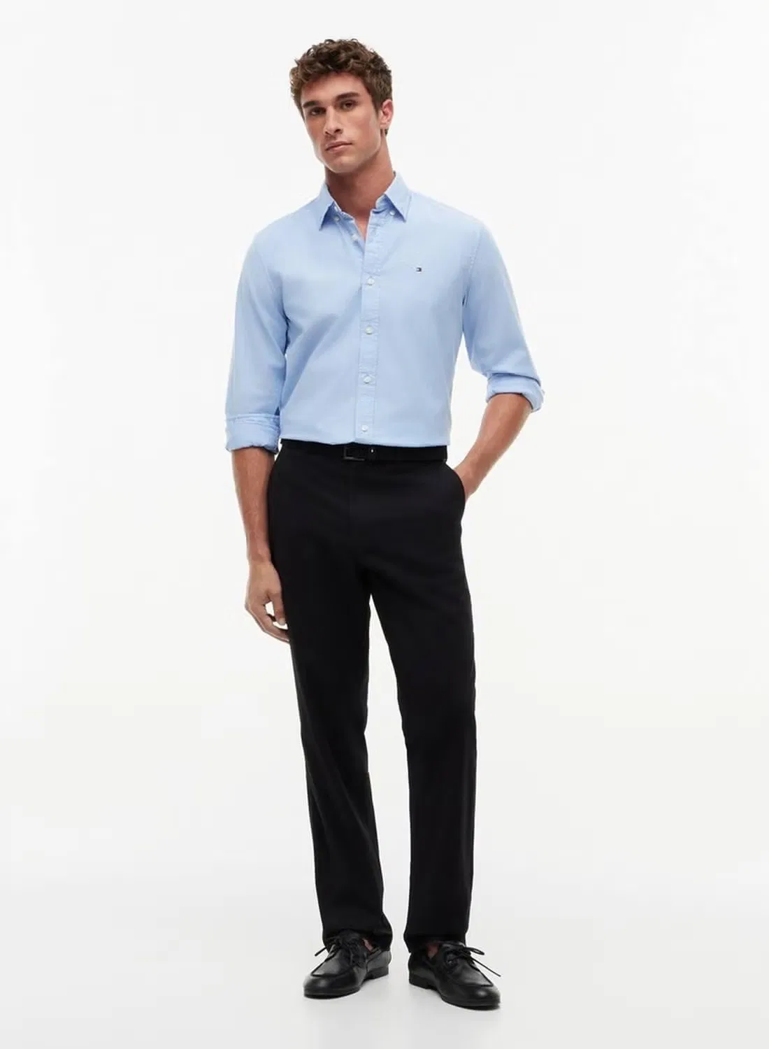 Брюки чиносы прямые Dover Tommy Hilfiger, черный