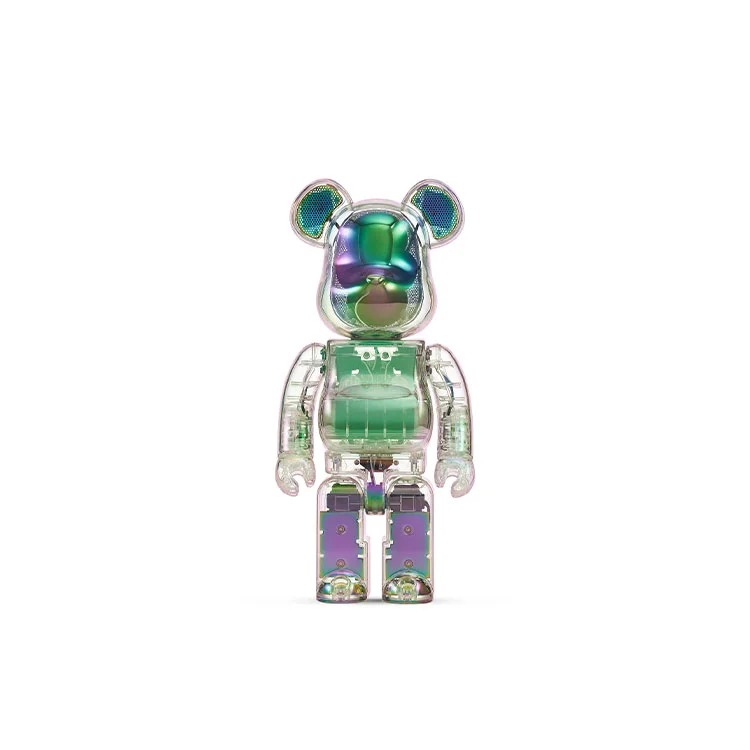 

Виниловая фигурка Be@rbrick Audio Iridescent 30см Portable Bluetoothr Speaker Crystal Aurora Trendy, прозрачный