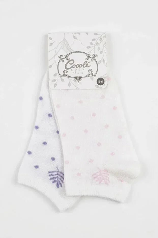 Детские носки-пинетки для девочек с принтом Cocole Socks, Multicolor