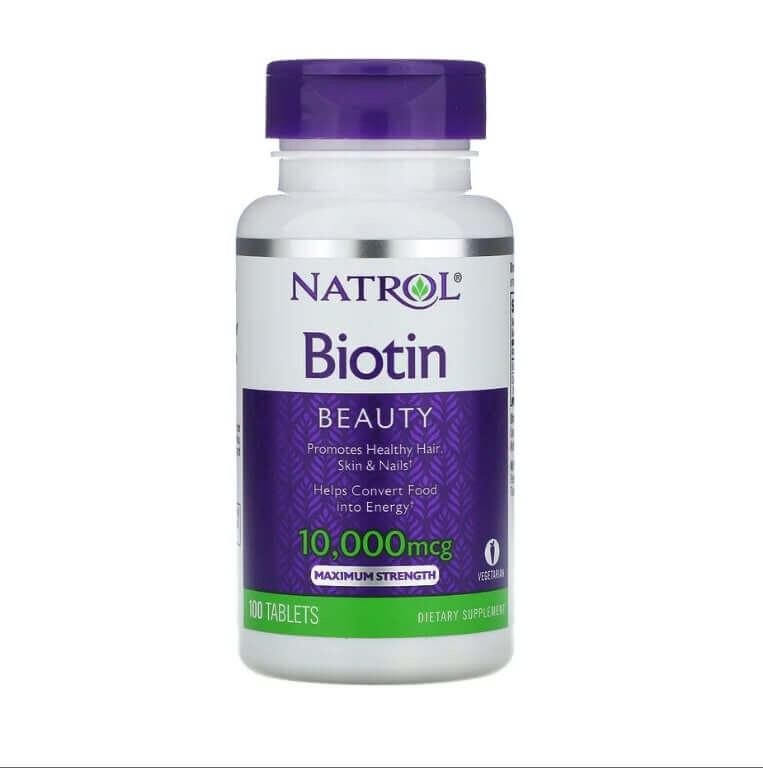 

Биотин Natrol 10000 мг, 100 таблеток