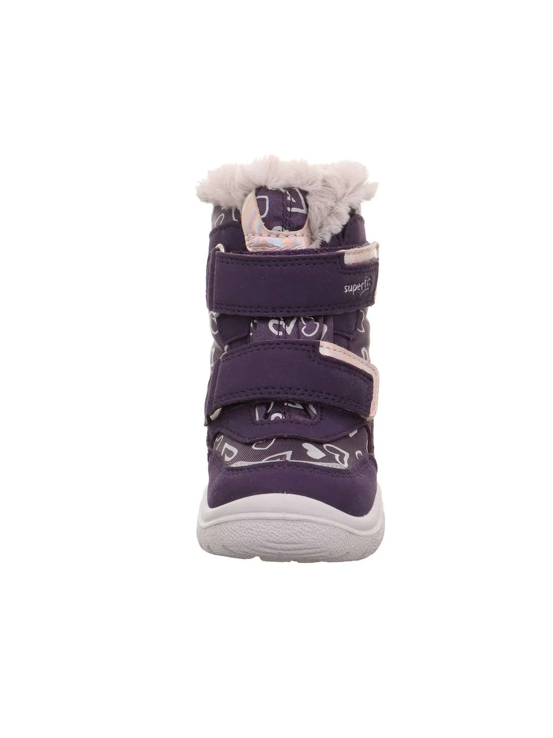 Детские снежные ботинки для девочек на липучке Crystal Warm Superfit, Purple 8520 — фото 2
