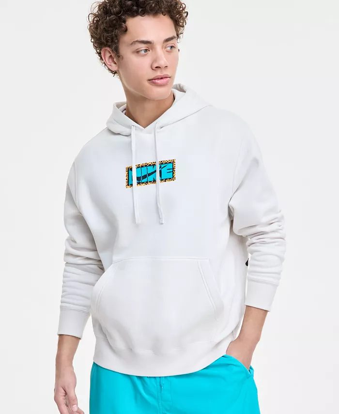 

Мужской логотипный худи Club Fleece Pull-Over Nike, черный