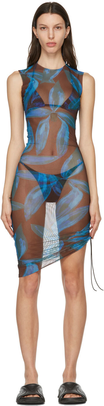 

Коричнево-синее платье Heatwave Louisa Ballou, Синий, Коричнево-синее платье Heatwave Louisa Ballou