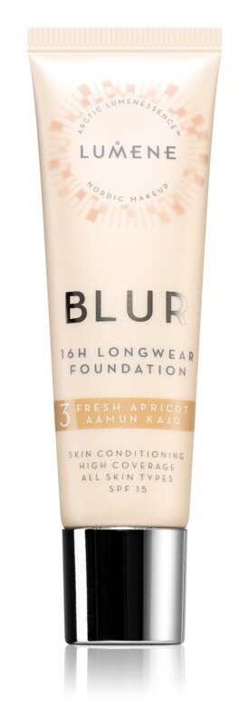 

Тональный крем повышенной стойкости SPF 15 Lumene Nordic Makeup Blur, оттенок 3 Fresh Apricot 30 мл