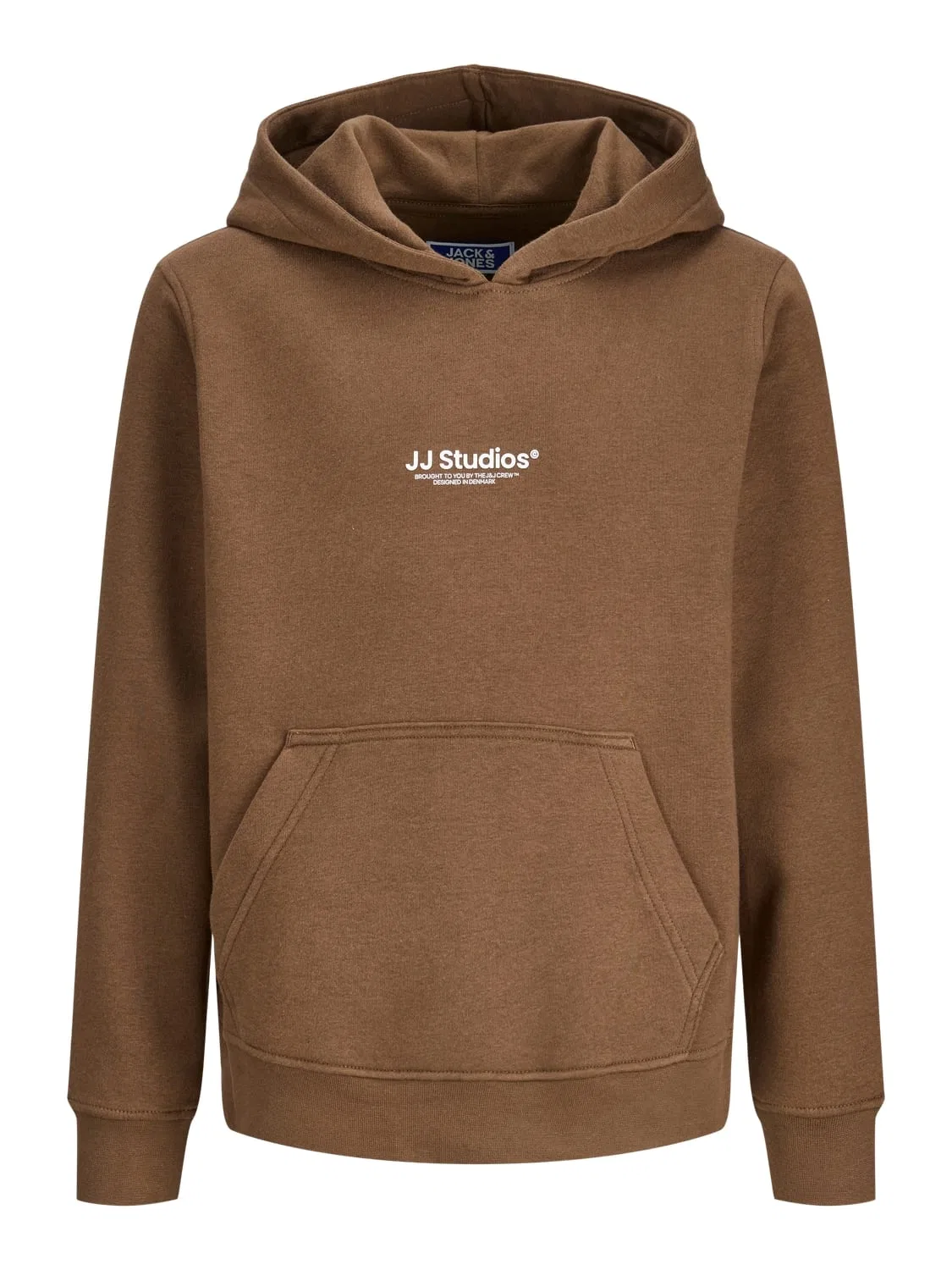Худи с капюшоном JJESOHO SWEAT HOOD JNR Jack & Jones Junior, коричневый