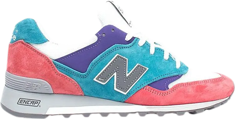Кроссовки New Balance 577 Made in England 'Sunrise Pack - Pink Teal', розовый — фото 2