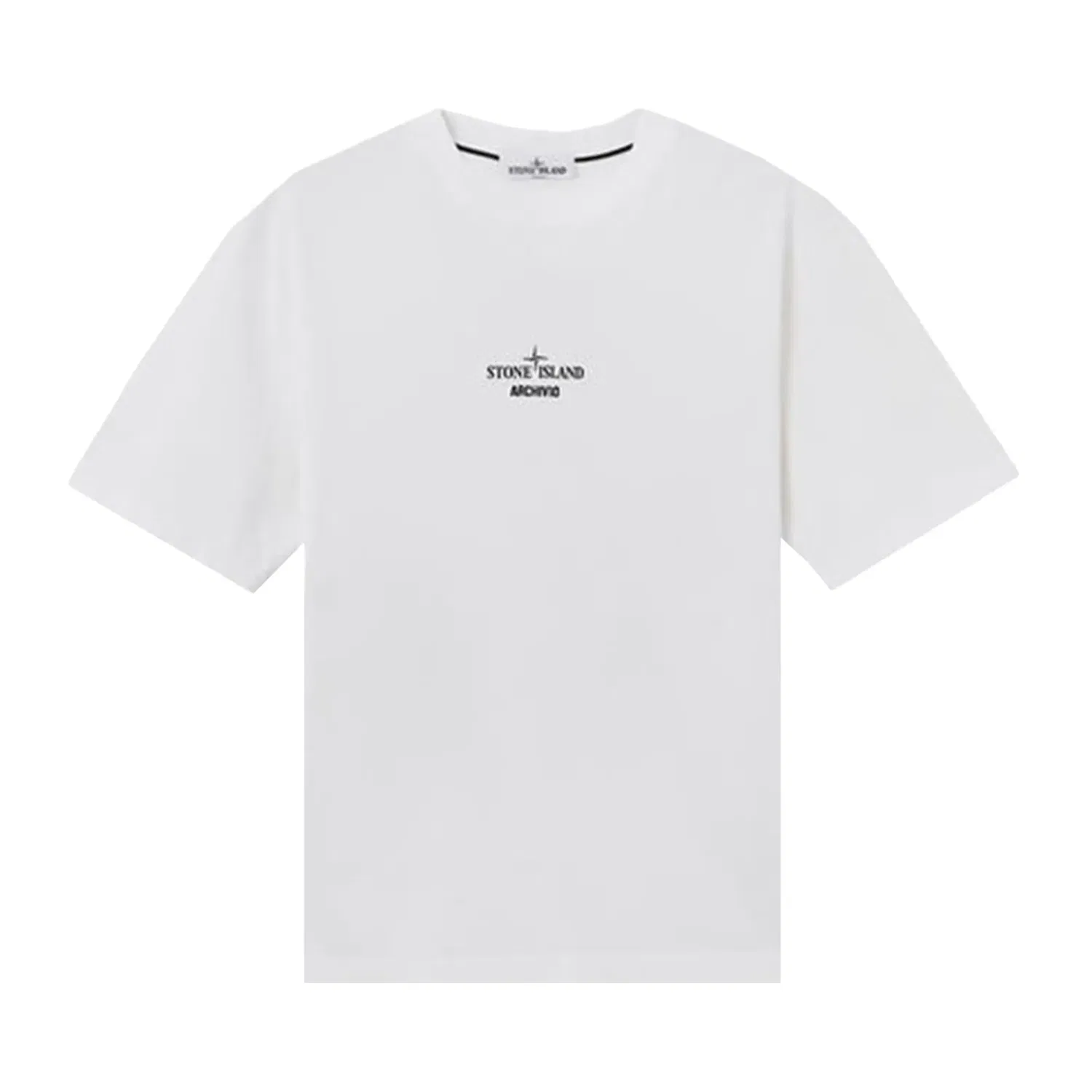 Футболка Stone Island из органического хлопка с архивным принтом, белый