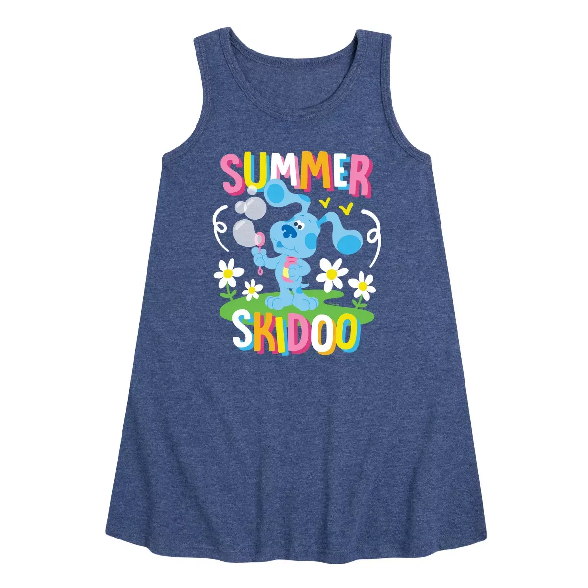 Детское платье-трапеция без рукавов Summer Skidoo Blue's Clues & You!, Heather Navy
