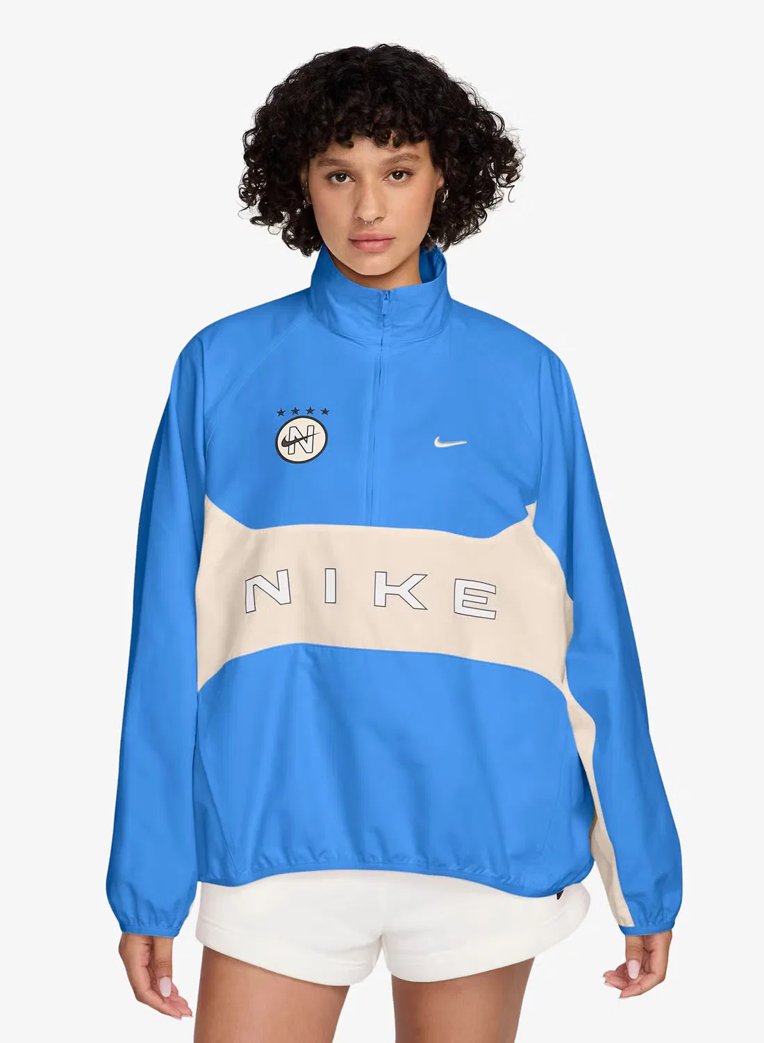Куртка с капюшоном Nsw Street Hybrid Nike, голубой