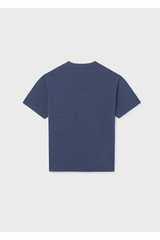 Детская футболка с квадратным вырезом Mayoral, Navy Blue — фото 2
