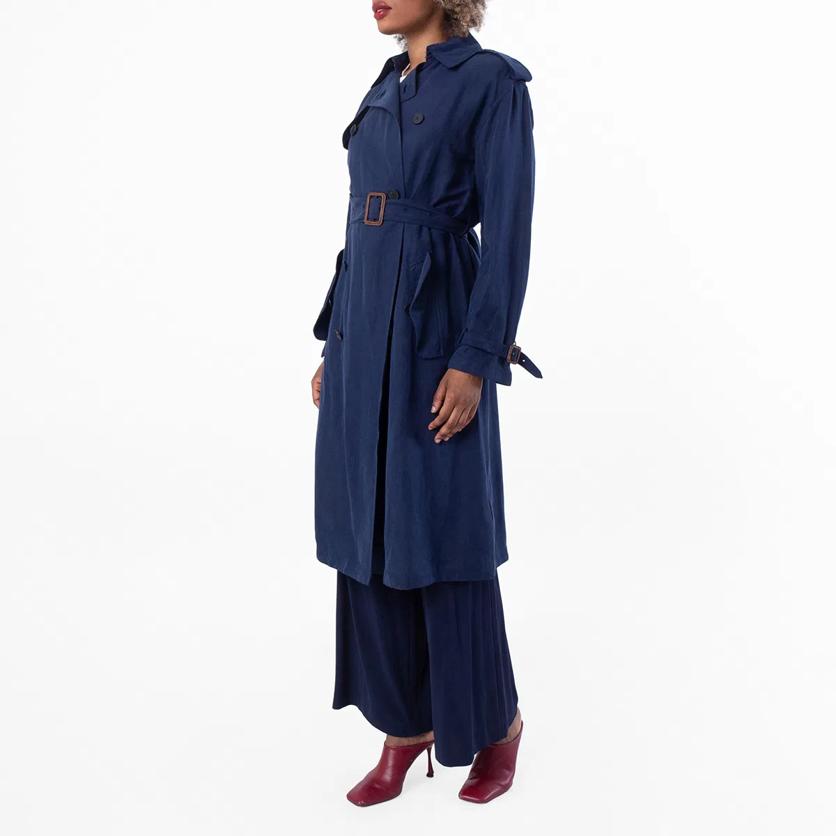 Плащ из шелкового твила Polo Ralph Lauren, Newport Navy — фото 3