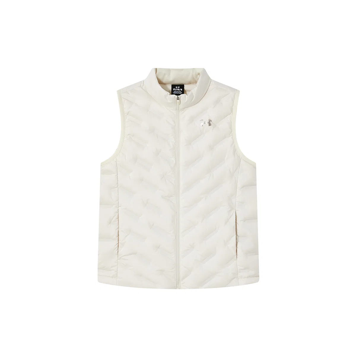 Детский жилет с V-образным вырезом, стеганый, Under Armour, Cream White