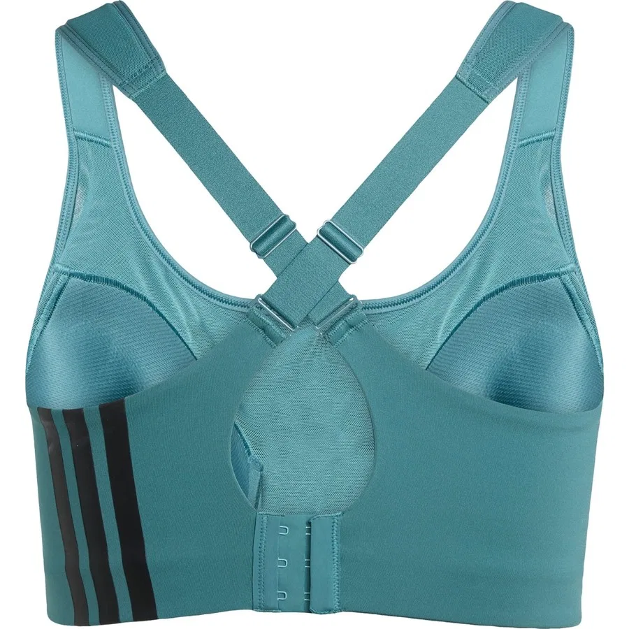 Спортивный бюстгальтер с высокой поддержкой Impact Training High Support Bra, adidas, Бирюзовый — фото 4