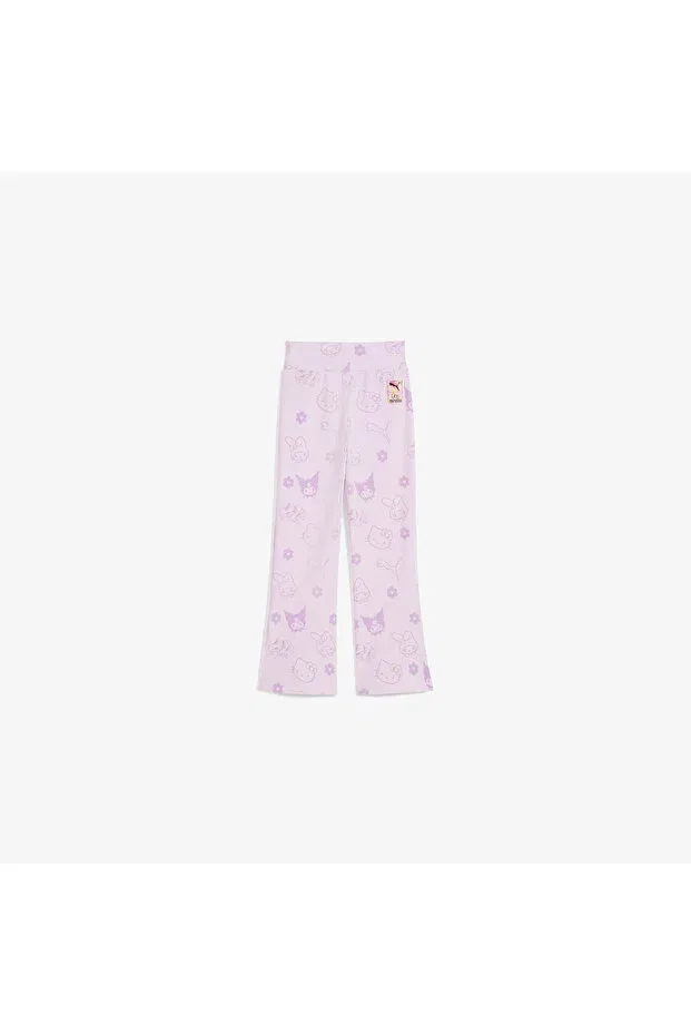 Детские леггинсы для девочек расклешенные Hello Kitty Friends Puma, Purple