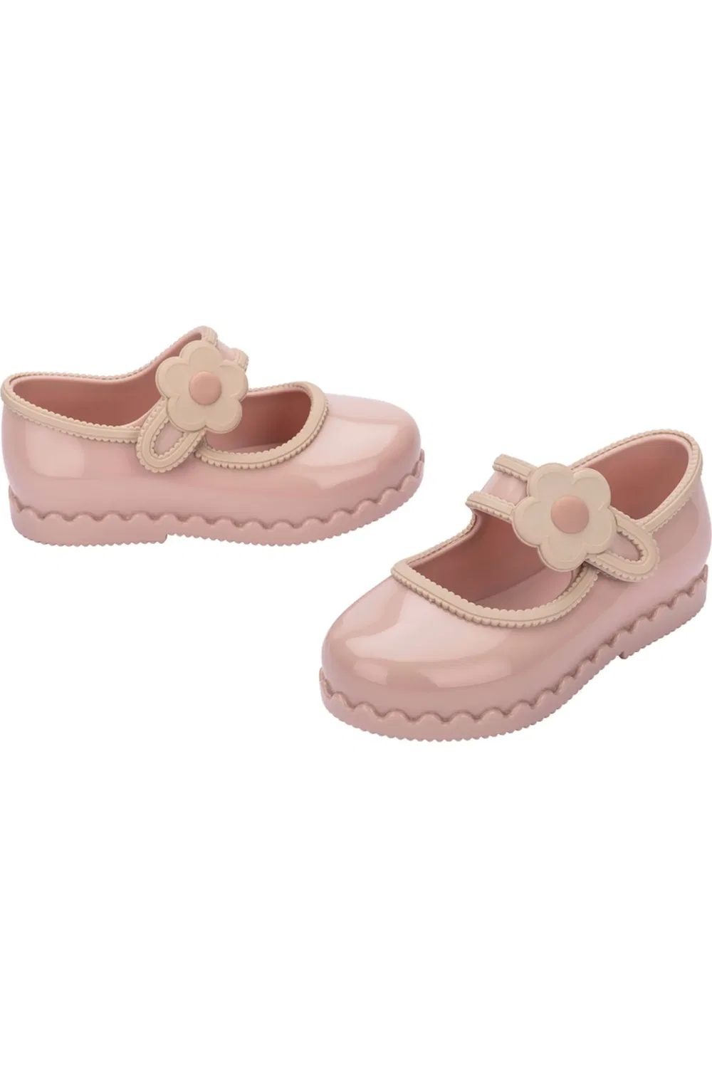 Туфли детские балетки на регулируемом ремешке Hip Ballerina Mini Melissa, светло-розовый — фото 4