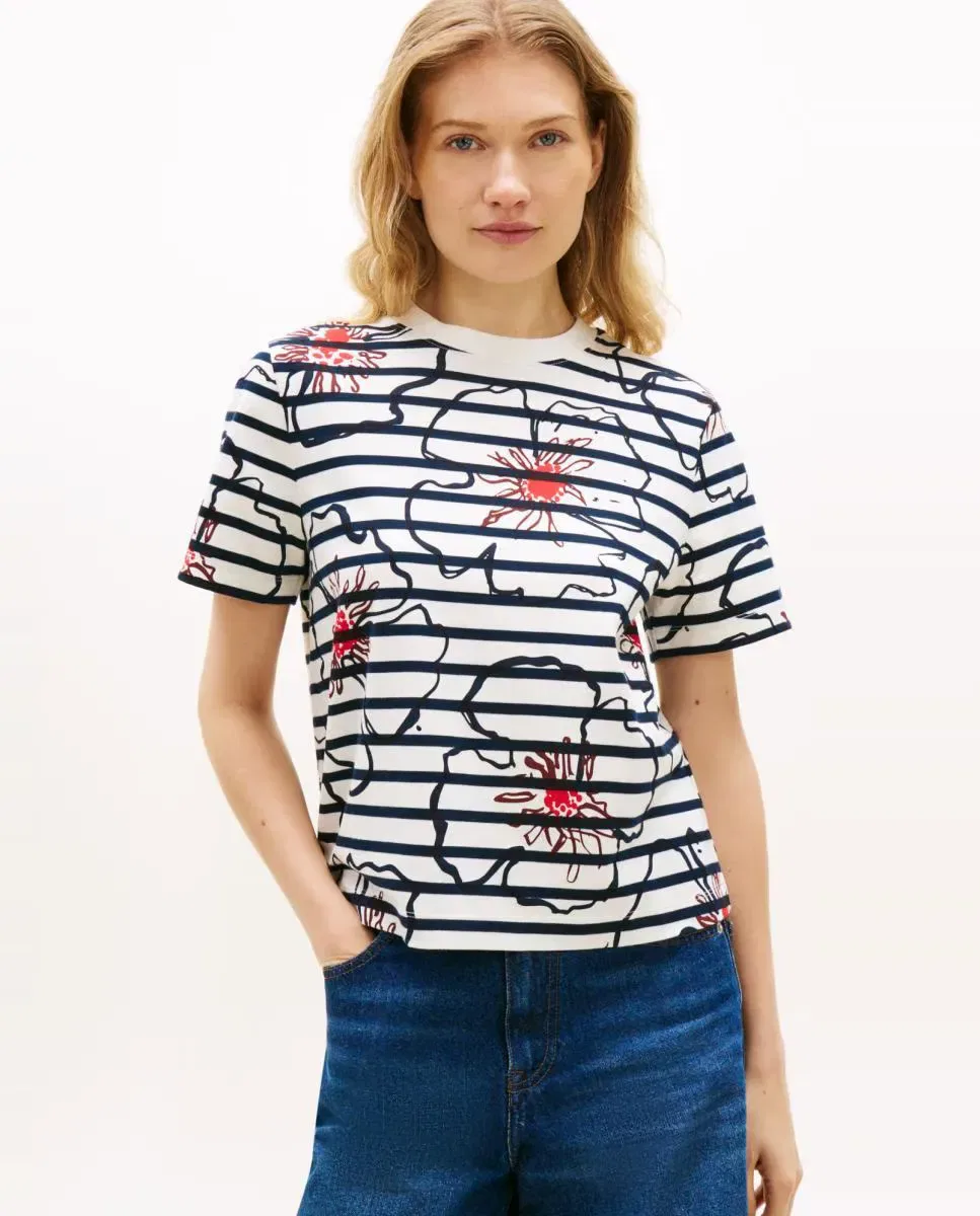 Женская футболка с принтом Tommy Hilfiger, Azul Marino