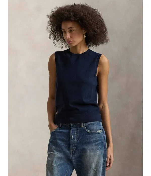 Женский топ Slim Fit Polo Ralph Lauren, Blu Marino