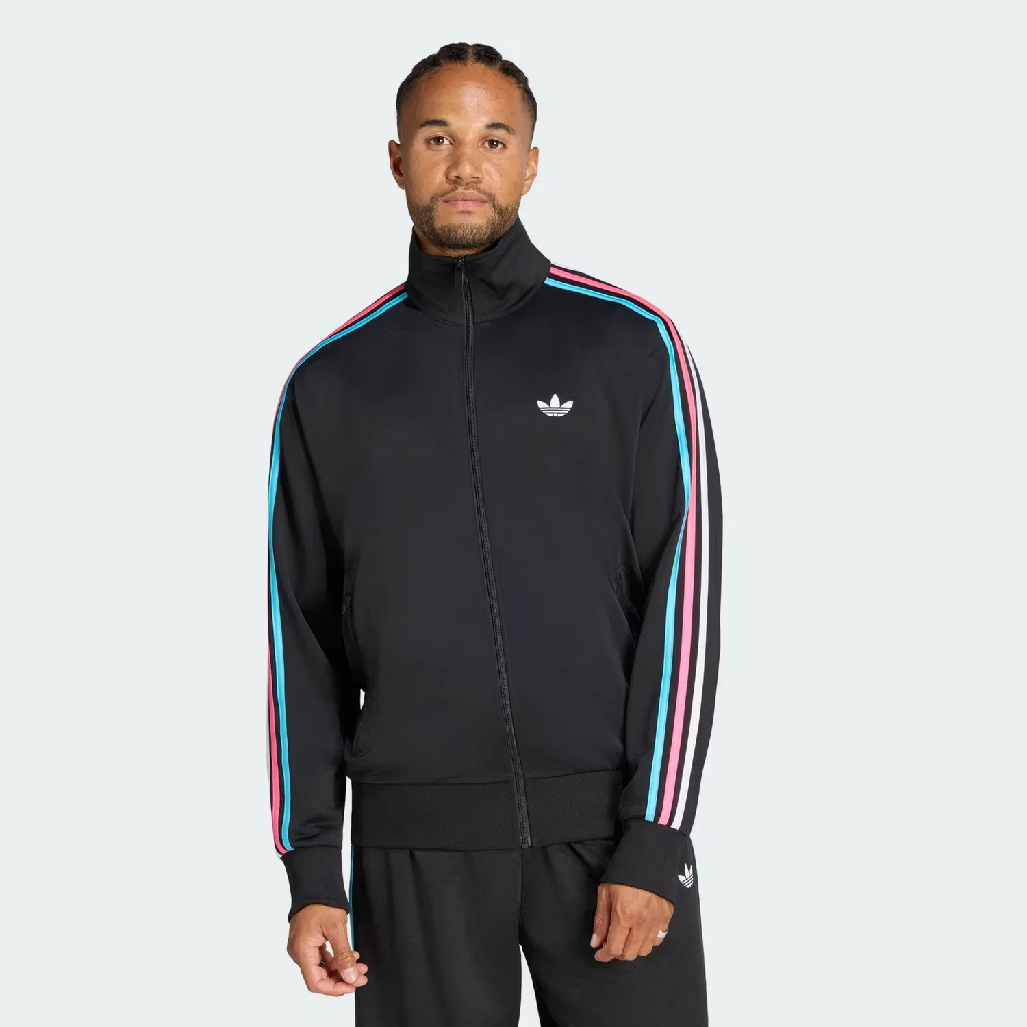 Мужская спортивная куртка свободного кроя Firebird Track Jacket Adidas Originals, черный/мультиколор
