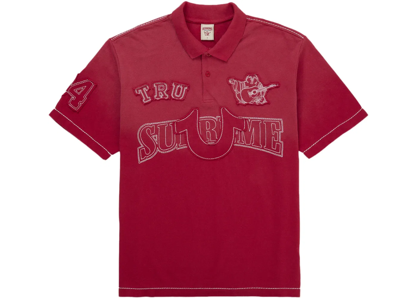 Мужское поло с аппликацией Polo Supreme, Красный