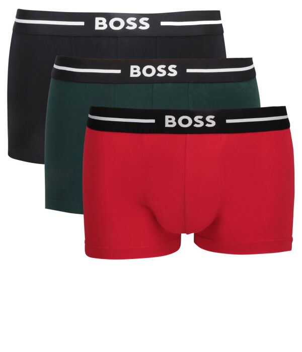 

Боксеры Boss хлопковые 3 шт, красный