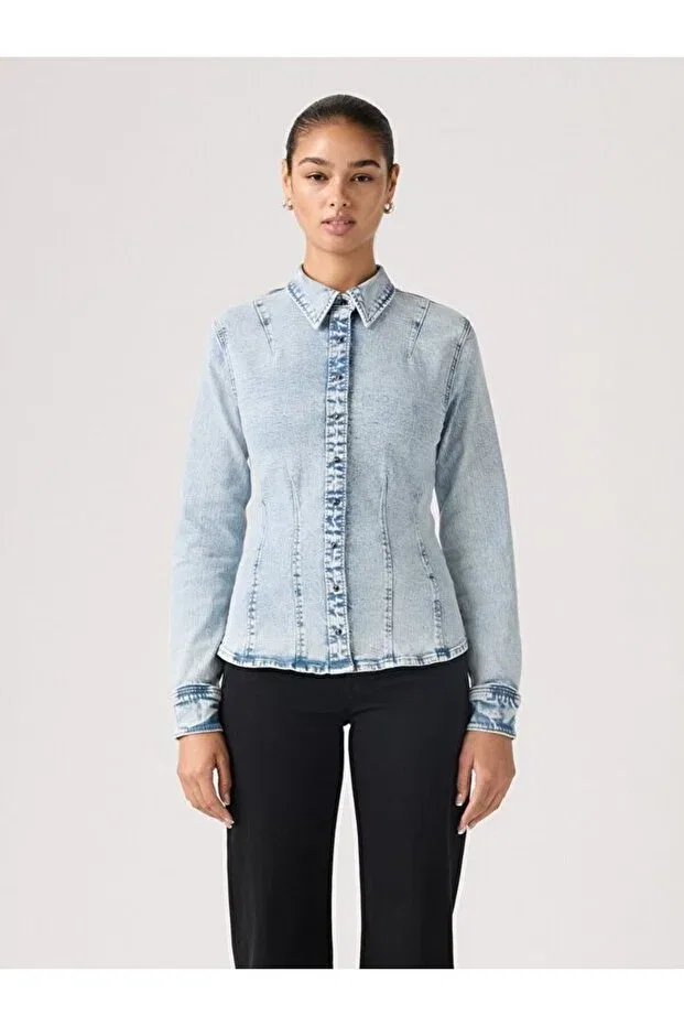 Женская рубашка из денима Levi'S, Med Indigo - Worn In