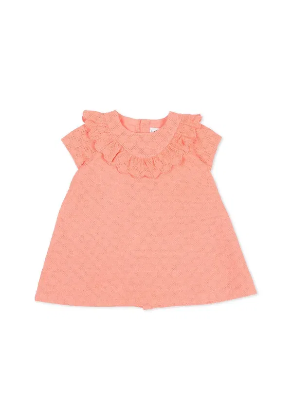 Платье хлопковое Vestiti, Petit Bateau, Pink, розовый